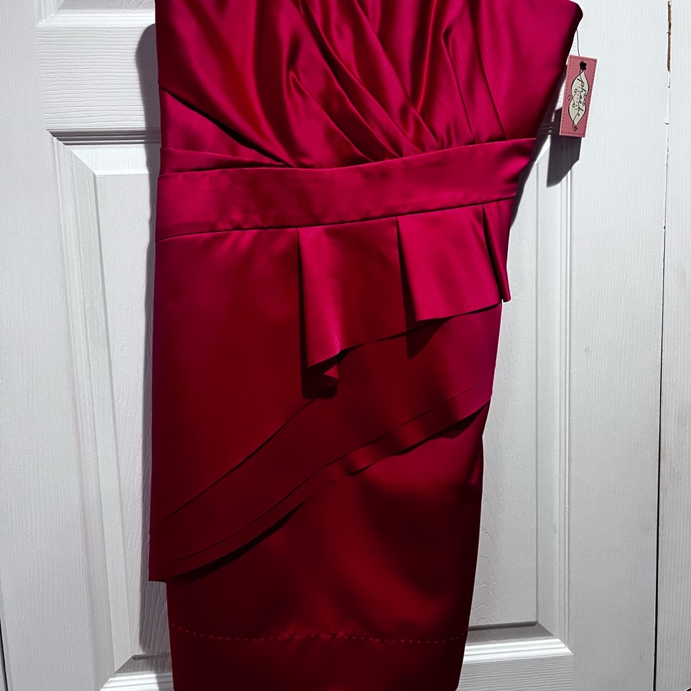 Phoebe Couture Vibrant Pink Dress